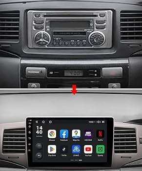 Toyota corolla 2002| 9 Pollici - Mascherina Inclusa - Autoradio 2 Din Android Auto + Carplay / Stereo Touch 4/64GB | Navigatore GPS + Bluetooth + Wifi