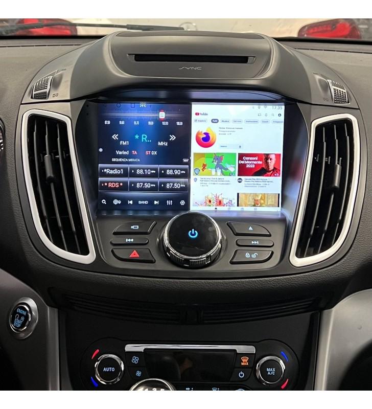 AUTORADIO NAVIGATORE 9" FORD CMAX KUGA   ANDROID 13  4GB  RAM- 64GB ROM  CARPLAY-ANDROID AUTO