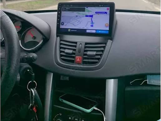 Peugeot 207 anno 2006/2015/ 9” Pollici - Mascherina Inclusa - Autoradio 2 Din Android Auto + Carplay / Stereo Touch 8/256GB | Navigatore GPS + Bluetooth + Wifi