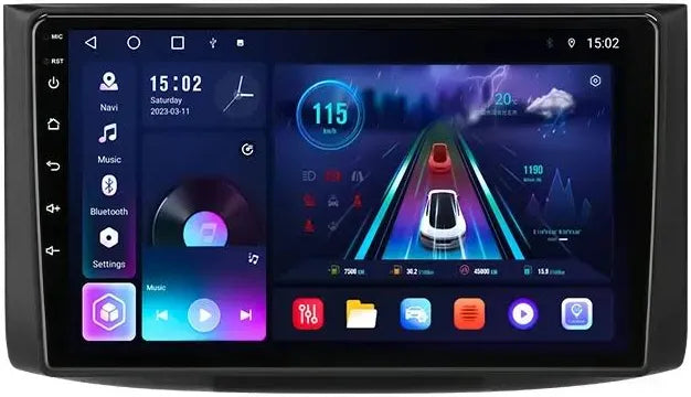 Aveo 7”Pollici - Mascherina Inclusa - Autoradio 2 Din Android Auto + Carplay / Stereo Touch| Navigatore GPS + Bluetooth + Wifi