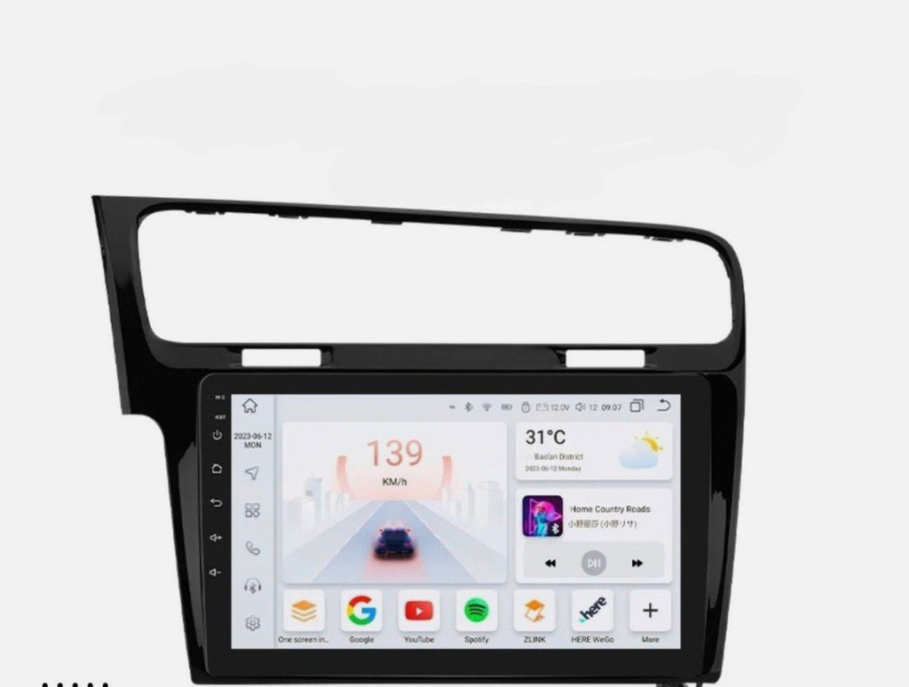 Volkswagen Golf 7 (2013/2019) | 10”pollici 4-64 GB - Mascherina Inclusa Autoradio 2 Din Android auto + Carplay / vw mk7 Stereo Touch | Navigatore GPS + Bluetooth + Wifi+canbas per recupero dei comandi al volante