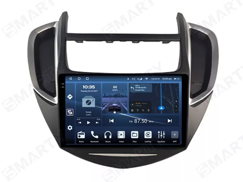 Chevrolet trax 2013| 9 Pollici - Mascherina Inclusa - Autoradio 2 Din Android Auto + Carplay / Stereo Touch 2/64gb | Navigatore GPS + Bluetooth + Wifi