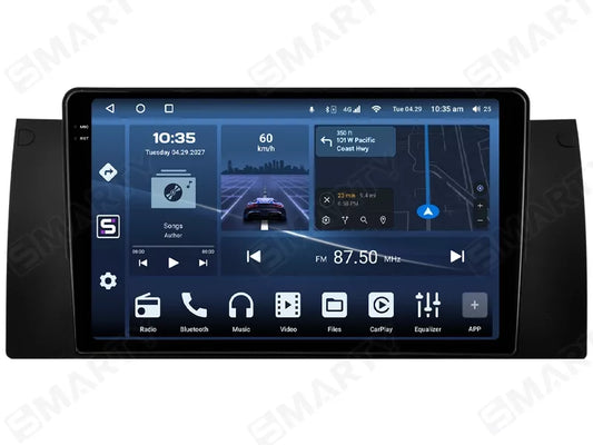 BMW x5 anno 2005> Mascherina Inclusa Autoradio 2 Din Android Auto + Carplay / Stereo Touch  | Navigatore GPS + Bluetooth + Wifi