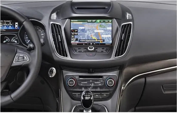 Ford c-Max anno 2017 in poi| 9 Pollici - Mascherina Inclusa - Autoradio 2 Din Android Auto + Carplay / Stereo Touch 2/64gb | Navigatore GPS + Bluetooth + Wifi