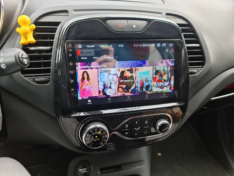 Renault captur 2013 | 9 Pollici - Mascherina Inclusa - Autoradio 2 Din Android Auto + Carplay / Stereo Touch 2/32gb | Navigatore GPS + Bluetooth + Wifi