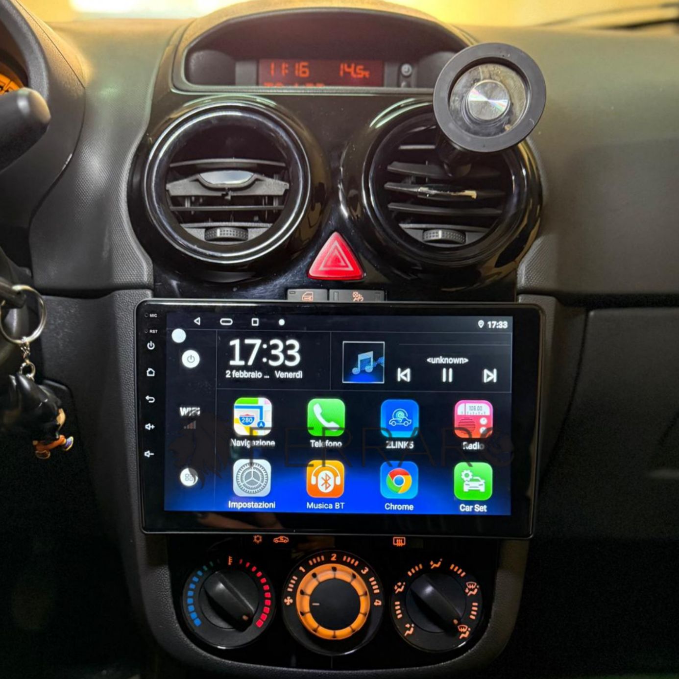 Opel Corsa D| 9” pollici - Mascherina inclusa Autoradio 2 Din Android auto + Carplay / Stereo Touch  - 4/64GB | USB + navigatore GPS + Bluetooth + Wifi