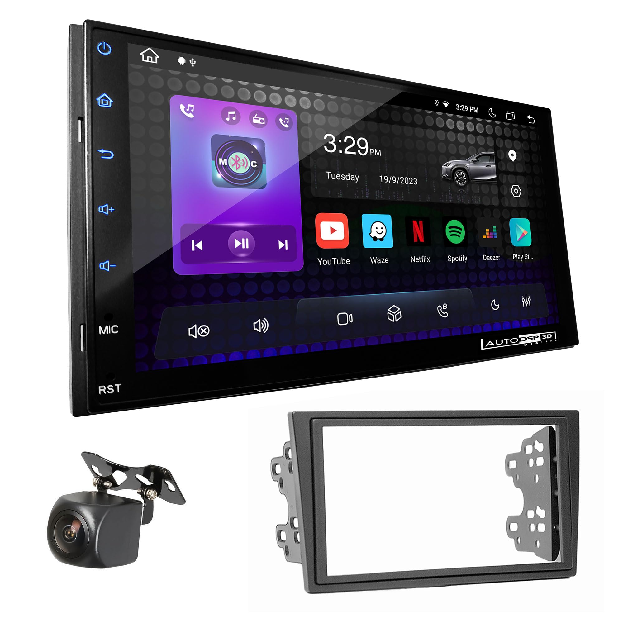 Vw lupo | 7” Pollici - Mascherina Inclusa - Autoradio 2 Din Android Auto + Carplay / Stereo Touch  | Navigatore GPS + Bluetooth + Wifi