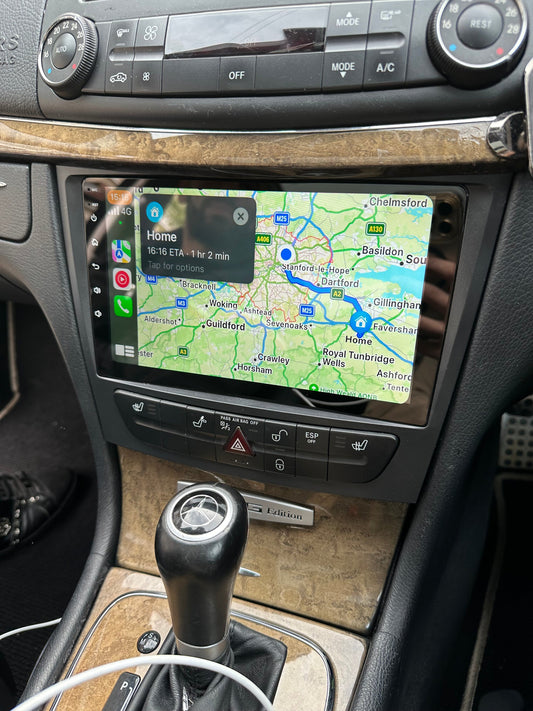 Mercedes CLC 320 CarPlay+Android auto Wi-Fi -Bluetooth - Mascherina Inclusa - Autoradio 2 Din Carplay / Stereo Touch  | Navigatore GPS + Bluetooth + Wifi