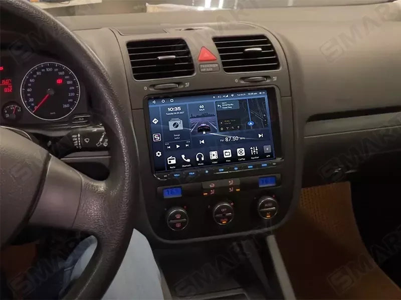 Autoradio Volkswagen -Golf5/4 Seat - Skoda schermo 9”  4-64GB CarPlay+Android auto Wi-Fi -Bluetooth - Mascherina Inclusa - Autoradio 2 Din Carplay / Stereo Touch  | Navigatore GPS + Bluetooth + Wifi