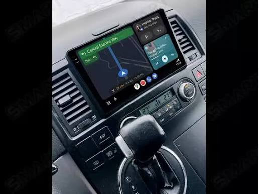 Tranasporter T5 () | 9 Pollici - Mascherina inclusa - Autoradio 2 Din Android auto + Carplay /  4-64GB | Navigatore GPS + Bluetooth + Wifi