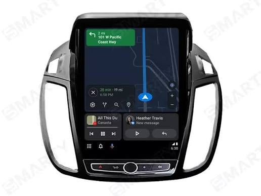 Ford c-Max modello tesla anno 2011 in poi| 9.5”Pollici - Mascherina Inclusa - Autoradio 2 Din Android Auto + Carplay / Stereo Touch| Navigatore GPS + Bluetooth + Wifi