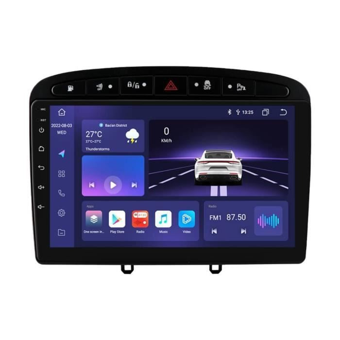 Peugeot 308 sw 2009 > schermo 9”  4-64GB CarPlay+Android auto Wi-Fi -Bluetooth - Mascherina Inclusa - Autoradio 2 Din Carplay / Stereo Touch  | Navigatore GPS + Bluetooth + Wifi