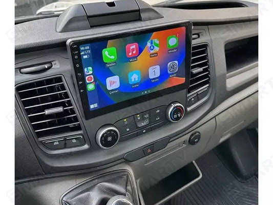 Ford transit / 9” Pollici - Mascherina Inclusa - Autoradio 2 Din Android Auto + CarPlay / Stereo Touch  | Navigatore GPS + Bluetooth + Wifi + DAB+ compreso in quello con la ventola