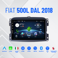 KIT AUTORADIO 4-64 GIGA FIAT 500L DAL 2018 BLUETOOTH, USB, centralina canbas per recupero dei comandi al volante
