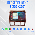 Mercedes S 320 -2001 CarPlay+Android auto Wi-Fi -Bluetooth - Mascherina Inclusa - Autoradio 2 Din Carplay / Stereo Touch  | Navigatore GPS + Bluetooth + Wifi