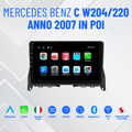 Mercedes classe c w204/220 anno 2007 in poi  | 9” Pollici - Mascherina Inclusa - Autoradio 2 Din Android Auto + Carplay / Stereo Touch  | Navigatore GPS + Bluetooth + Wifi