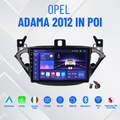 Opel adama 2012 in poi / 9” Pollici - Mascherina Inclusa - Autoradio 2 Din Android Auto + CarPlay / Stereo Touch  | Navigatore GPS + Bluetooth + Wifi