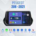 Peugeot 208 -2021| 9”pollici - Mascherina inclusa Autoradio 2 Din Android auto + Carplay / Android auto Stereo Touch 4/64gb | Navigatore GPS + Bluetooth + Wifi + centrlina canbas per recupero dei comandi al volante + retrocamera
