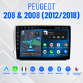 Peugeot 208 & 2008 (2012/2018) | 9”pollici - Mascherina inclusa Autoradio 2 Din Android auto + Carplay / Android auto Stereo Touch 4/64gb | Navigatore GPS + Bluetooth + Wifi + centrlina canbas per recupero dei comandi al volante + retrocamera
