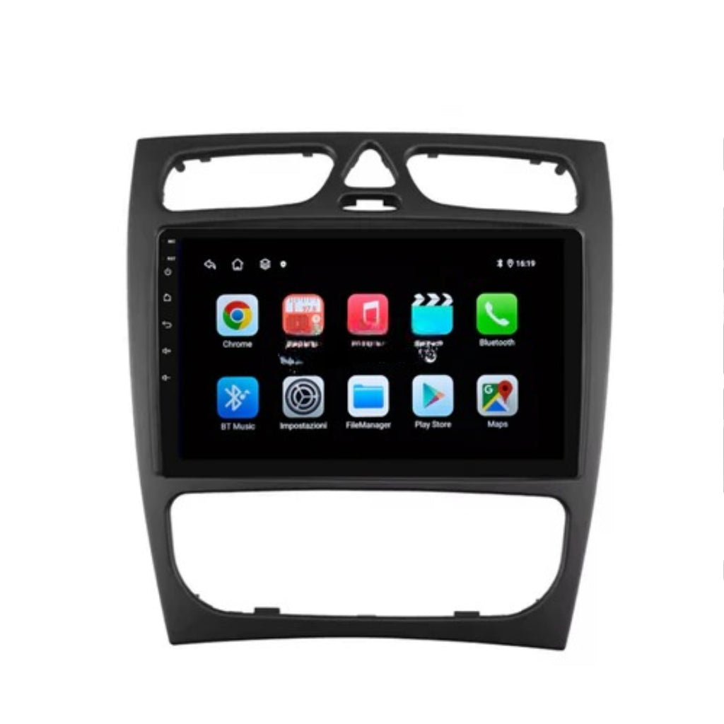 Autoradio   per   Mercedes   Classe   C   9"   |   1998-2005   |   Android   |   Bluetooth   |   CarPlay   |   Android   Auto   |   2GB/4GB/6GB/8GB   Ram