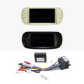 Adattatore Autoradio Cornice Stereo per Fiat 500 2008> con Kit Fissaggio - Grigio schermo 7''-Comandi al volante
