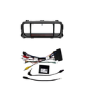 Adattatore Autoradio Cornice Stereo per Fiat scudo 2016> con Kit Fissaggio - Grigio schermo 9''-Comandi al volante