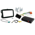 Adattatore Autoradio Cornice Stereo per fiat 500l  2012> con Kit Fissaggio - Grigio schermo 7''-Comandi al volante