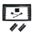 Adattatore Autoradio Cornice Stereo per Fiat Bravo 2006> con Kit Fissaggio - Grigio schermo 9''-Comandi al volante