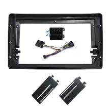 Adattatore Autoradio Cornice Stereo per Fiat Bravo 2006> con Kit Fissaggio - Grigio schermo 9''-Comandi al volante