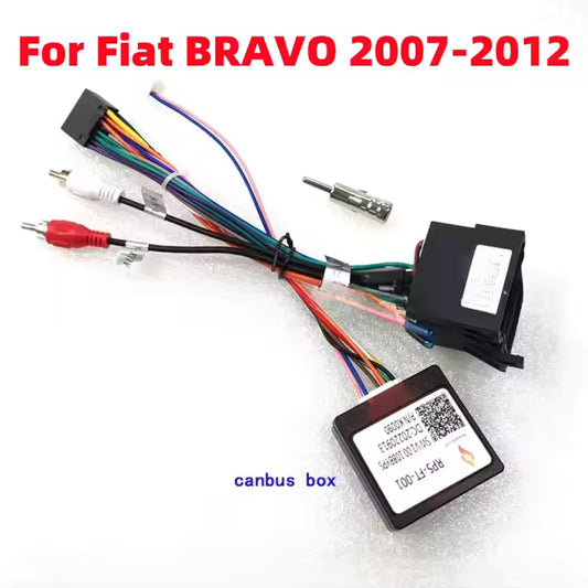 Simple Canbus Box RP5-FT-001 For Fiat Bravo 2007-2012 Android 2 Din GPS Car Radio 16 P