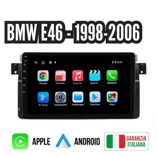 Autoradio   per   BMW   E46/M3   9"  1998-2006 Android Bluetooth CarPlay Android   Auto   |   /4-64GB   Ram