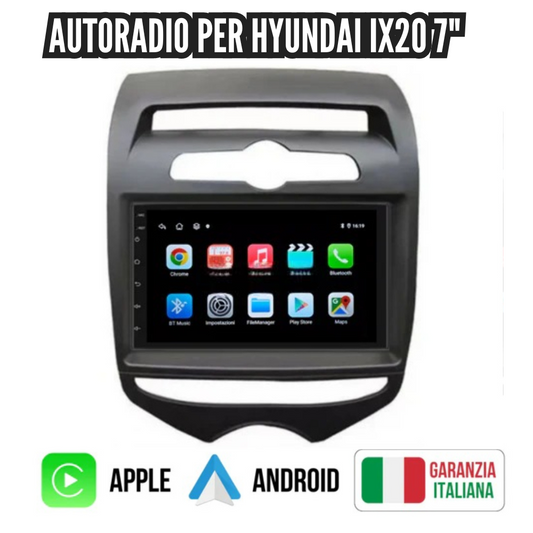 Autoradio per Hyundai   IX20   7"|   Android|Bluetooth |CarPlay |Android   Auto | 4-64GB  Ram