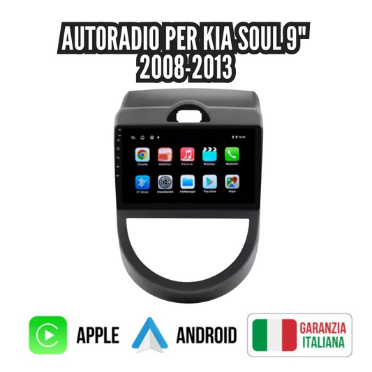 Autoradio   per   Kia   Soul   9"   |   2008-2013   |   Android   |   Bluetooth   |   CarPlay   |   Android   Auto   |   4-64GB  Ram