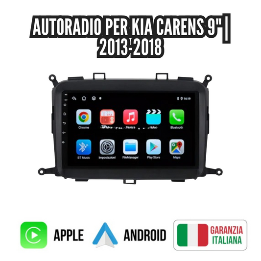 Autoradio per   Kia  Carens   9"   |   2013-2018   |   Android   |   Bluetooth   |   CarPlay   |   Android   Auto   | 4-64GB   Ram