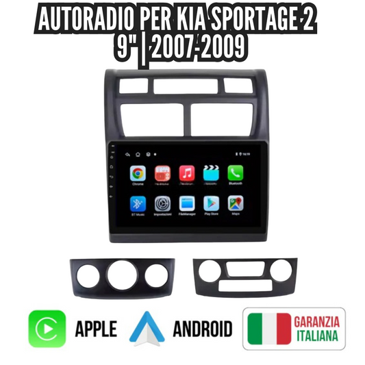 Autoradio   per   Kia   Sportage   2   9"   |   2007-2009   |   Android   |   Bluetooth   |   CarPlay   |   Android   Auto   |   4-64GB  Ram