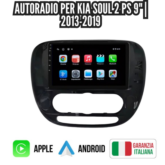 Autoradio   per   Kia   Soul   2   PS   9"   |   2013-2019   |   Android   |   Bluetooth   |   CarPlay   |   Android   Auto   |   4-64GB   Ram