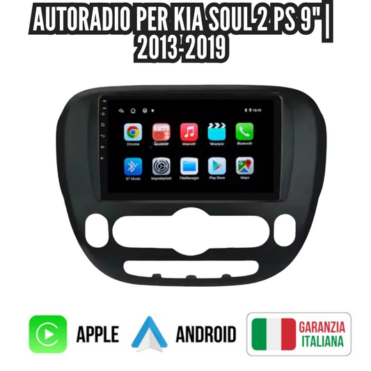 Autoradio   per   Kia   Soul   2   PS   9"   |   2013-2019   |   Android   |   Bluetooth   |   CarPlay   |   Android   Auto   |   4-64GB   Ram