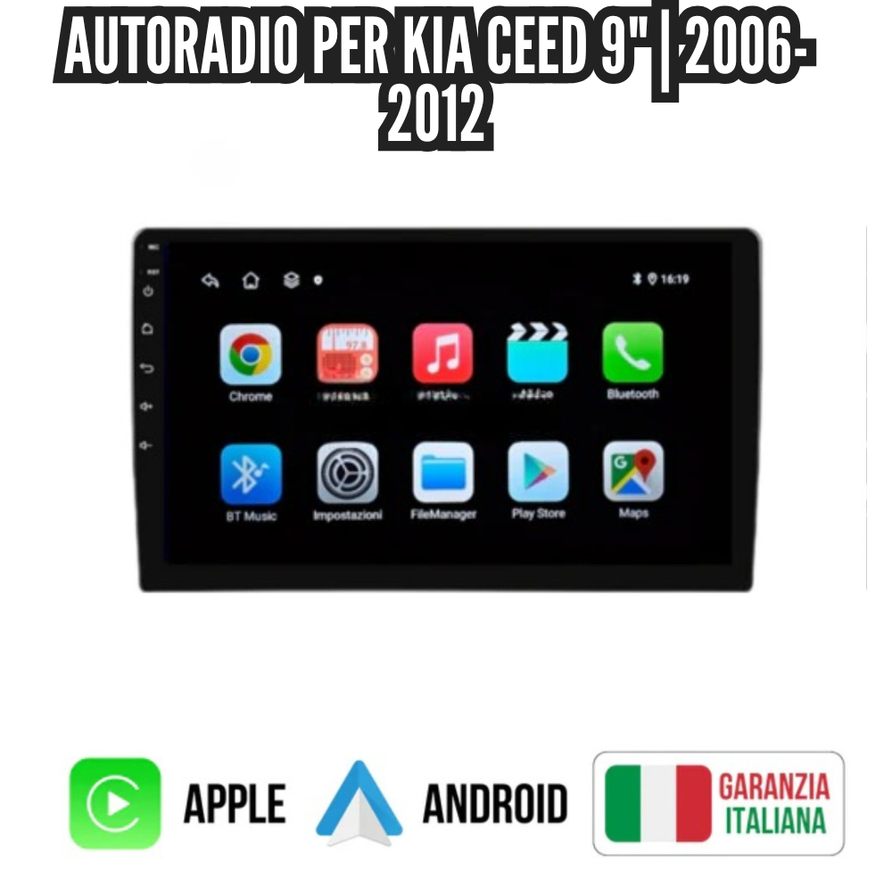 Autoradio   per   Kia   Ceed   9"   |   2006-2012   |   Android   |   Bluetooth   |   CarPlay   |   Android   Auto   |   4-64GB   Ram