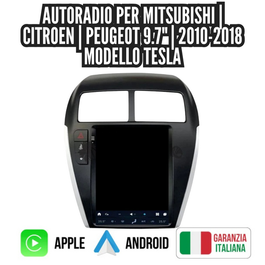 Autoradio   per   Mitsubishi   |   Citroen   |   Peugeot   9.7"   |   2010-2018   |   Android   |   Bluetooth   |   CarPlay   |   Android   Auto   |   Modello   Tesla   |   4-64GB   Ram
