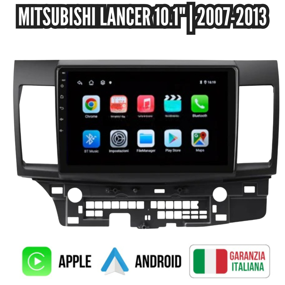 Autoradio   per   Mitsubishi   Lancer   10.1"   |   2007-2013   |   Android   |   Bluetooth   |   CarPlay   |   Android   Auto   |   4-64GB  Ram