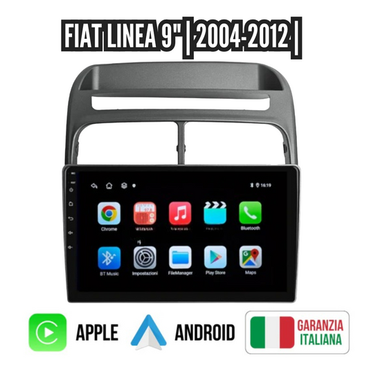 Autoradio   per   Fiat   Linea   9"   |   2004-2012   |   Android   |   Bluetooth   |   CarPlay   |   Android   Auto   |   4-64GB   Ram