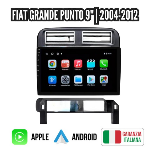 Autoradio   per   Fiat   Grande   Punto   9"   |   2004-2012   |   Android   |   Bluetooth   |   CarPlay   |   Android   Auto   |   4-64GB   Ram