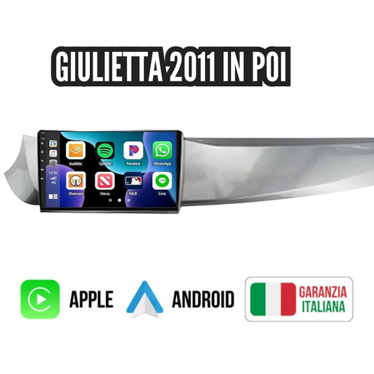 ALFA ROMEO Autoradio 9'' GIULIETTA 2010 in poi BLUETOOTH, USB PRESSEMBLATO PLUG&PLAY