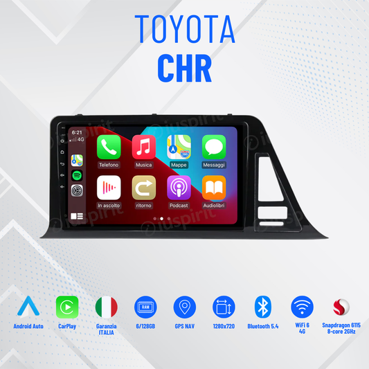 Toyota chr AUTORADIO 9”NAVIGATORE ANDROID 13- 4GB RAM 64GB ROM IPS DSP CARPLAY