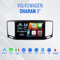 Volswagen sharan 9” Pollici - Mascherina Inclusa - Autoradio 2 Din Android Auto + Carplay / Stereo Touch| Navigatore GPS + Bluetooth + Wifi