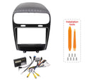 Adattatore Autoradio Cornice Stereo per Fiat freemont 2012> con Kit Fissaggio - Grigio schermo 9''-Comandi al volante