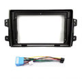 Adattatore Autoradio Cornice Stereo per Fiat sedici 2005> con Kit Fissaggio - Grigio schermo 9''-Comandi al volante