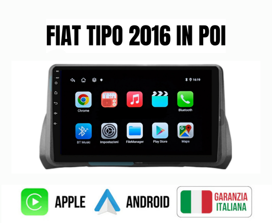 Autoradio   per   FIAT TIPO   9" 2016 IN POI | Android |Bluetoot |CarPlay|Android Auto |4GB/64GB   Ram