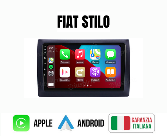 AUTORADIO 7" ANDROID 4-64 GIGA FIAT STILO STEREO CON BLUETOOTH USB - KIT PLUG & PLAY