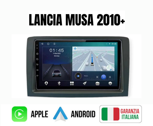 Lancia musa  2010in poi  |7 pollici - Mascherina Inclusa Autoradio 2 Din Android auto + Carplay / Stereo Touch 4/64gb | Navigatore GPS + Bluetooth + Wifi